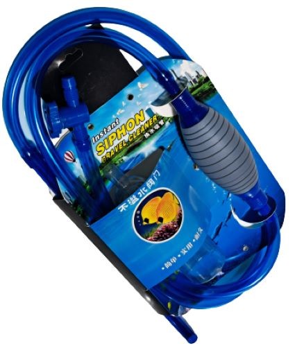 Aquarium H2o Easy Start Fish Tank Gravel Cleaner & Siphon Vacuum With On/Off Tap