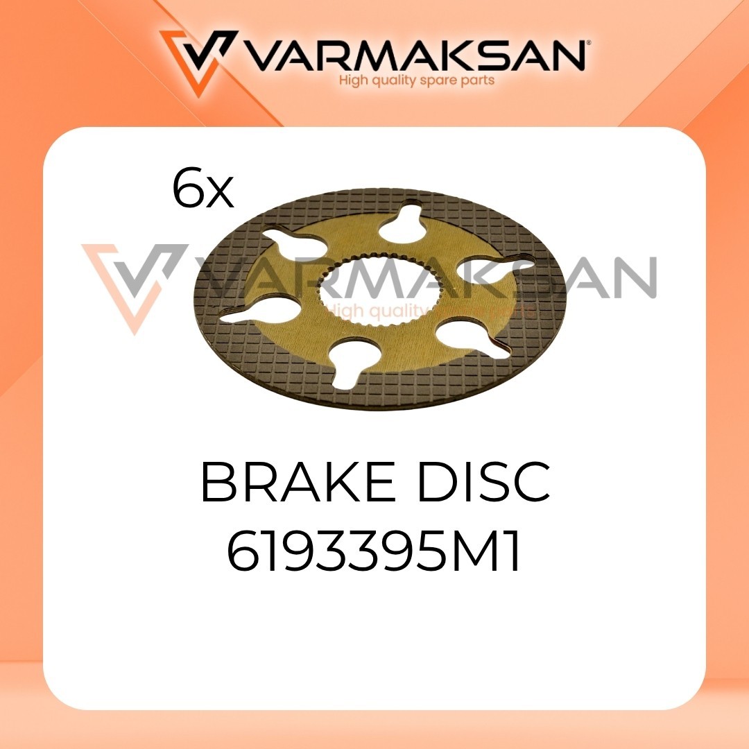 NEW TEREX 6193395M1 BRAKE DISC PACK OF 6 / NEW 6193395M1 BRAKE DISC - 6x(PCS)