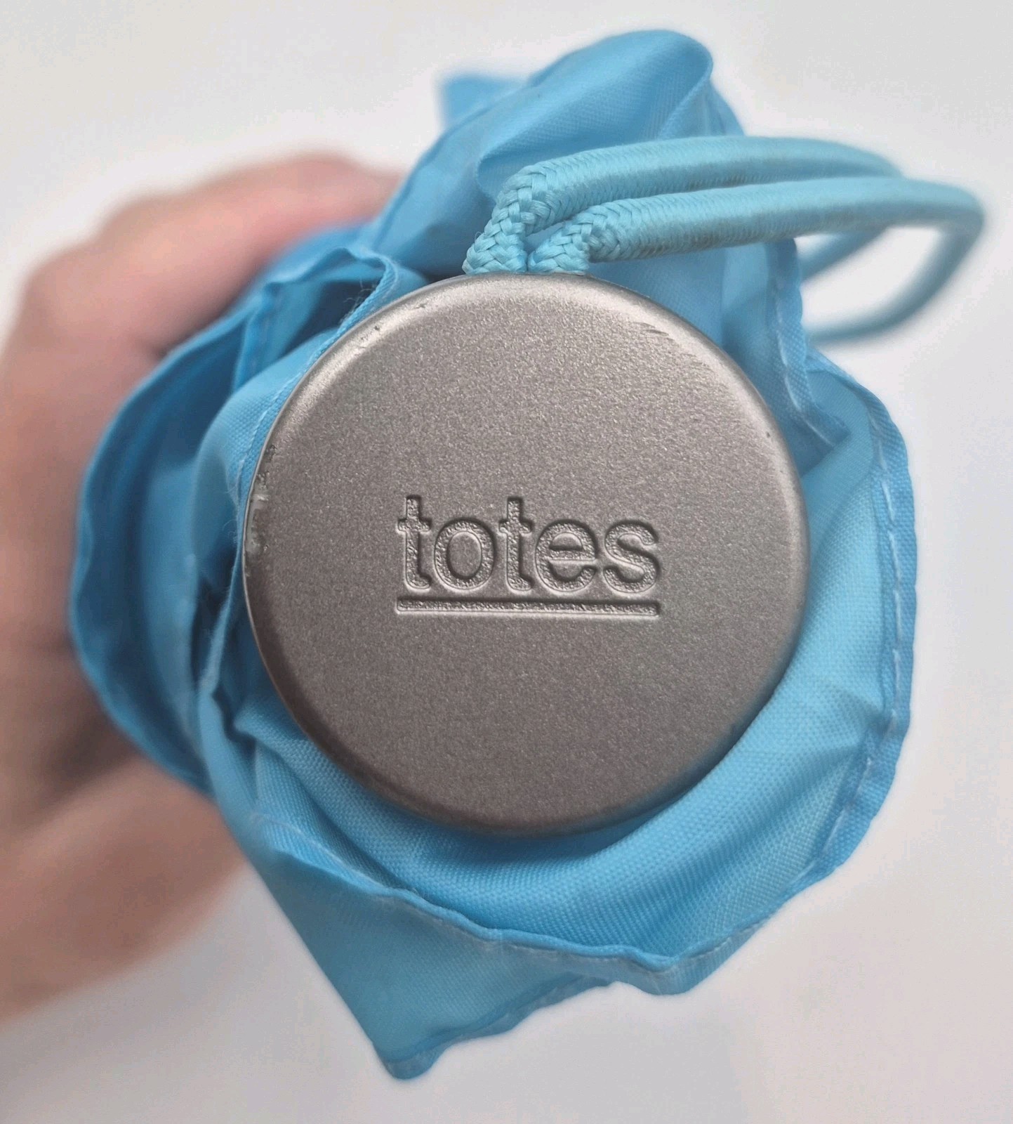 TOTES Teal Compact Umbrella Gently Used
