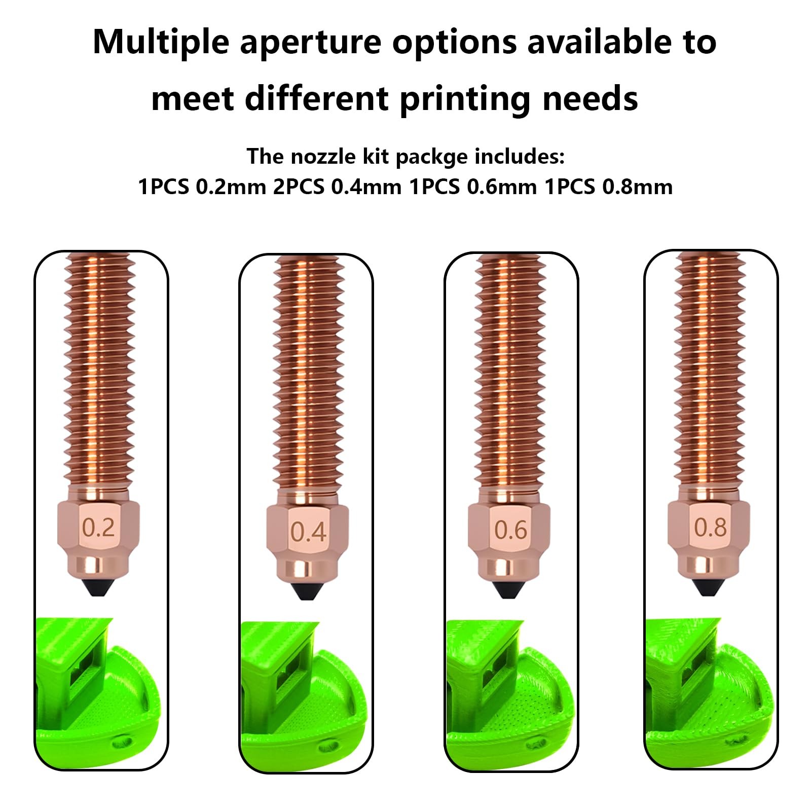 LANKEGU K1C Nozzle 0.2-0.8mm 5PCS