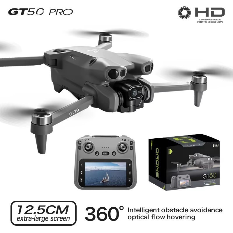 GT50 PRO GPS Drone 4K HD Camera 3 Axis WiFi Brushless Obstacle Avoidance RC FPV