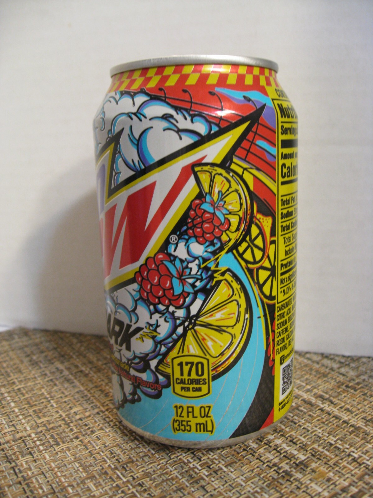 Mountain Dew Empty Can - Spark - Raspberry Lemonade - 2022