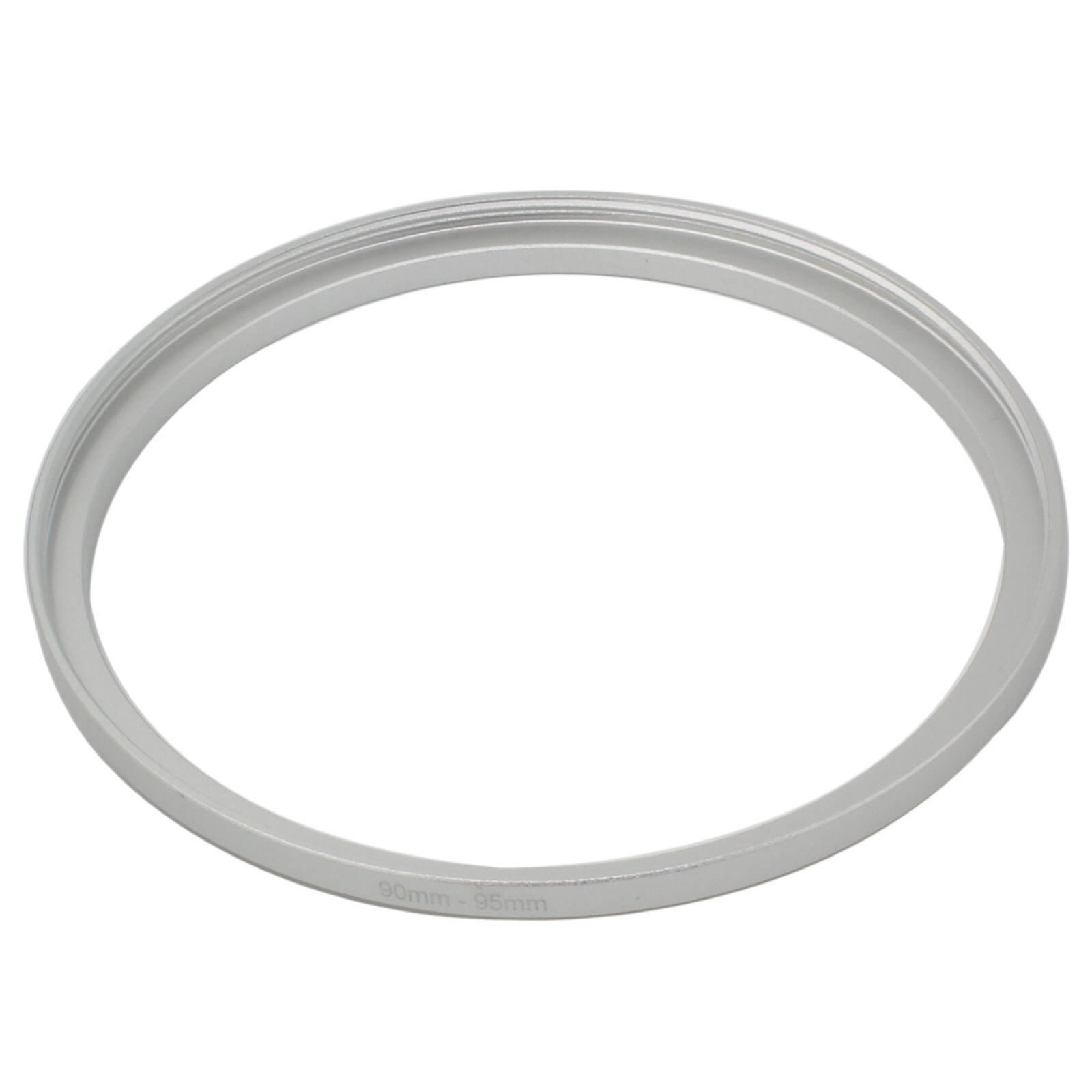 90-95 Silver Step Up Filter Ring 90mm x1 Male to 95mm x1 Female Lens adapter
