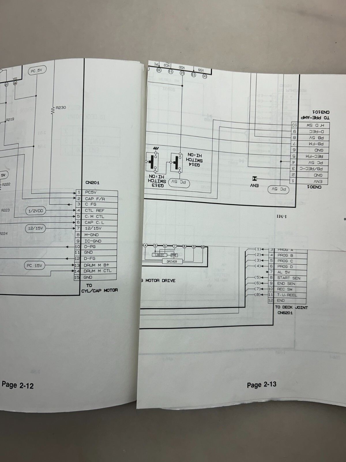 RCA VR301 VG2010 Original Schematics Free Shipping