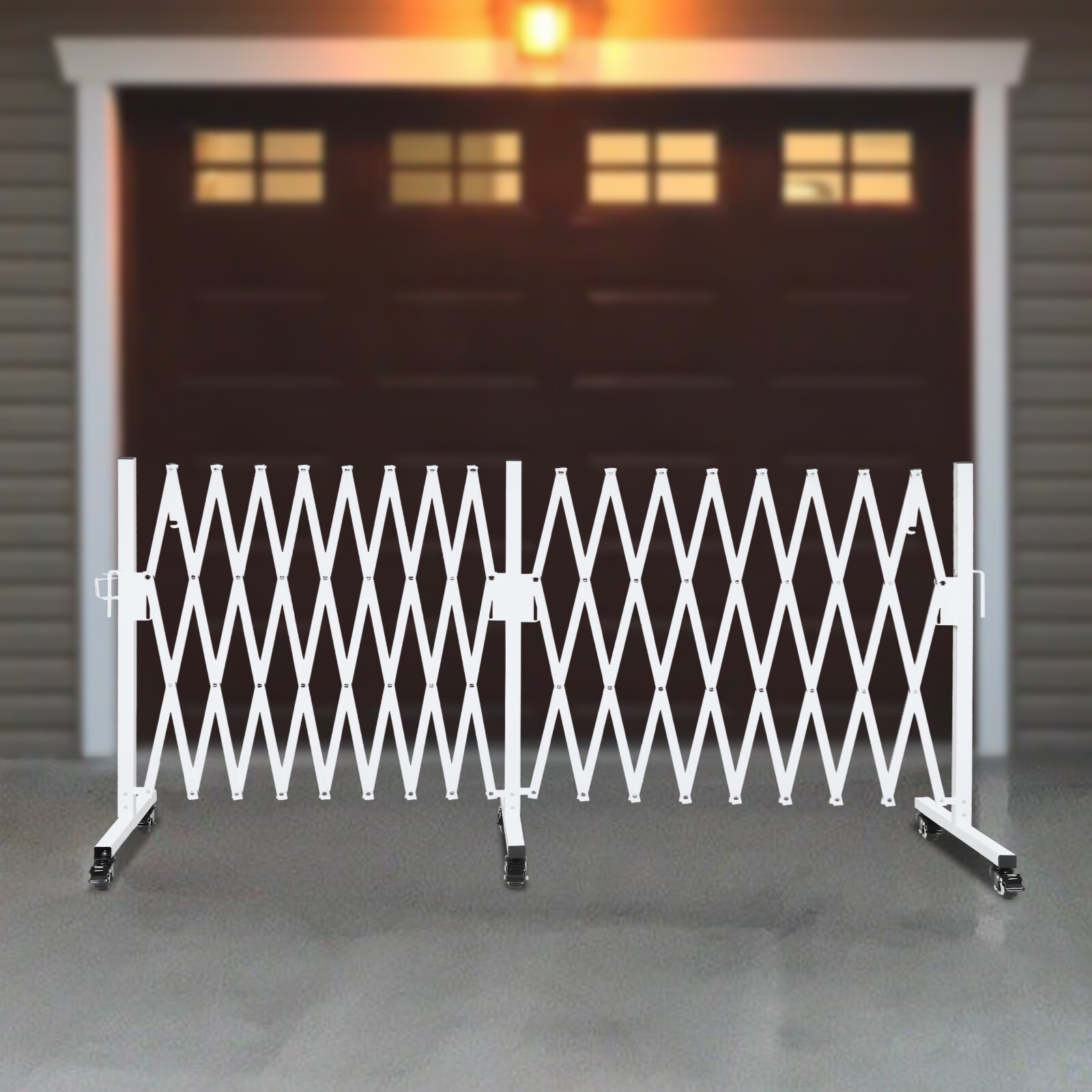 Safety Barrier, Mobile Folding Gate, Portable Fence Gate for garages, stairs