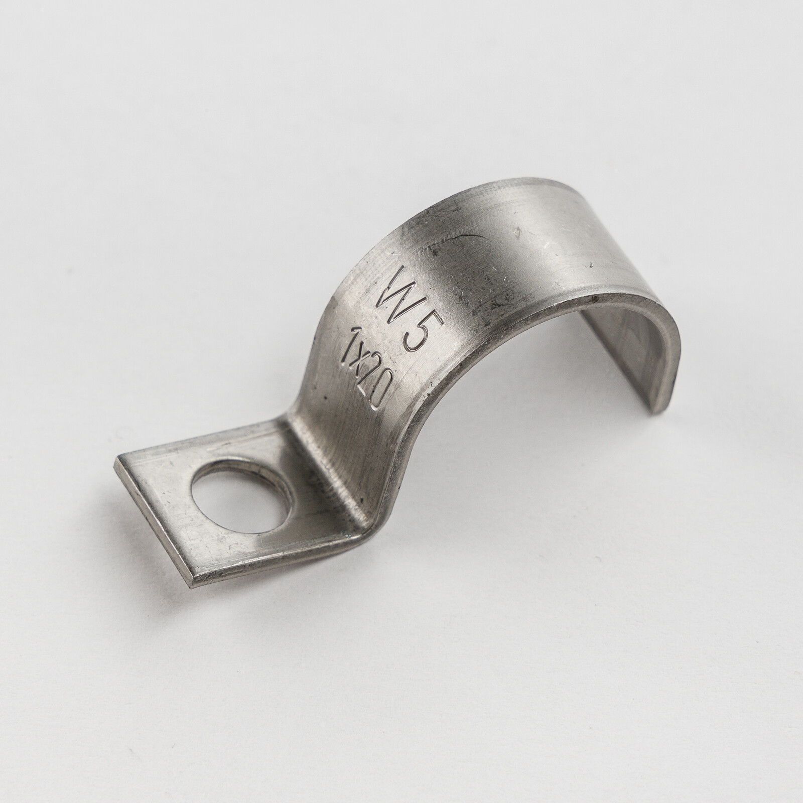 25 cable clamps 20 mm DIN 72571 single lug pipe metal stainless steel A4 V4A VA