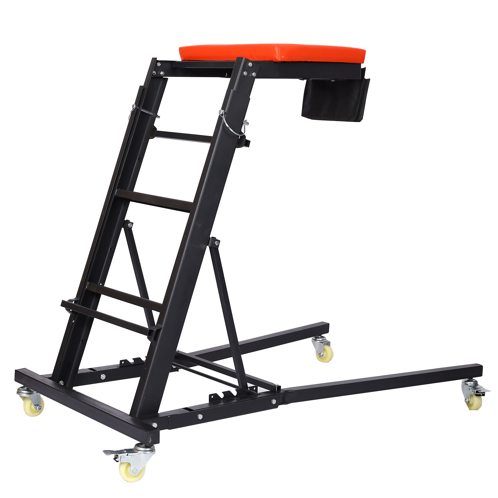 Rolling Engine Top Creeper Foldable Creeper Adjustable Height with Padded Deck