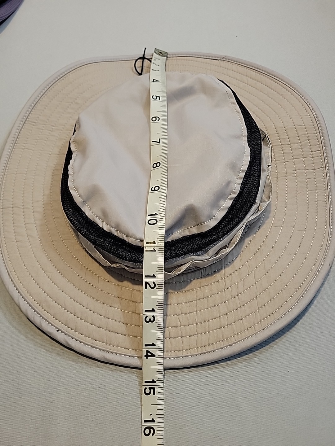 Panama Jack Sun Hat Vented Safari Bucket Tan Drawstring Keeper Vented One Size