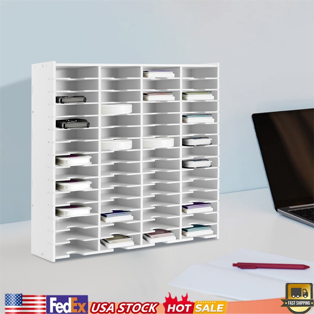 Ink Pad Storage Rack 60 Grids Inkpad Storage Box White Stamp Pad Organizer Rack