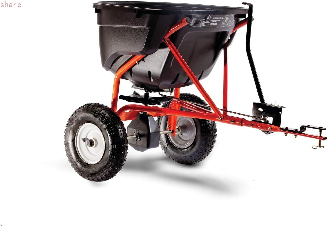 Agri-Fab 45-0463 Pull Behind Broadcast Spreader,130 lb. Hopper Capacity Designed