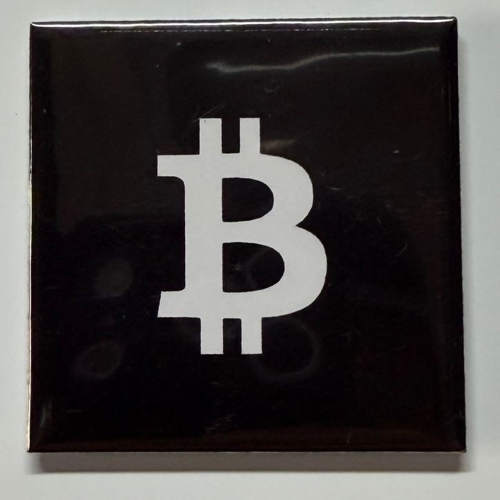 Bitcoin $BTC Magnet 2x2 Collectible Fridge Fan Art