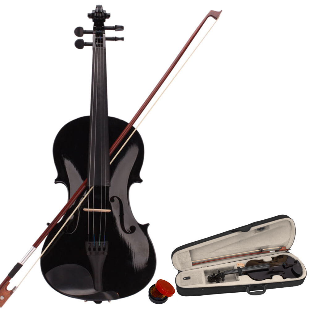 New 4/4 Full Size Acoustic Violin with Case Bow and Rosin