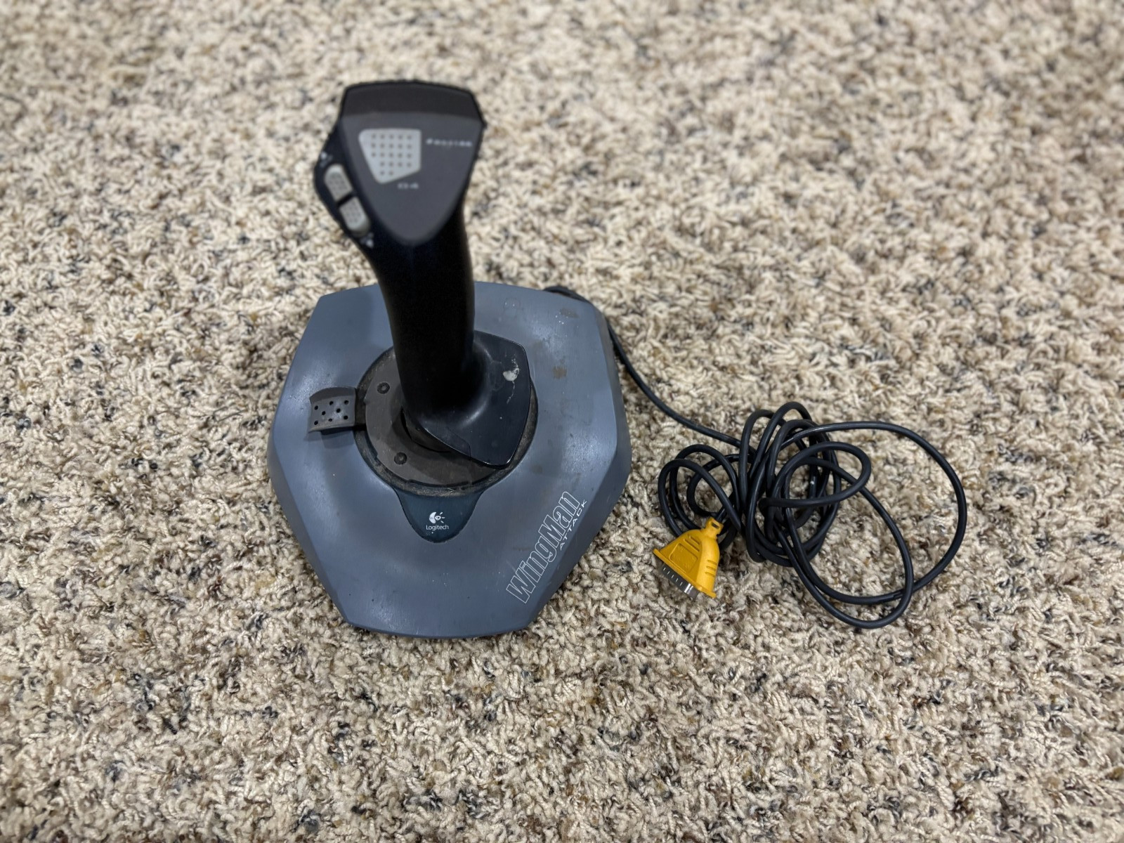 Logitech Wingman Attack 863166-0000  Joystick 15-Pin Controller TESTED