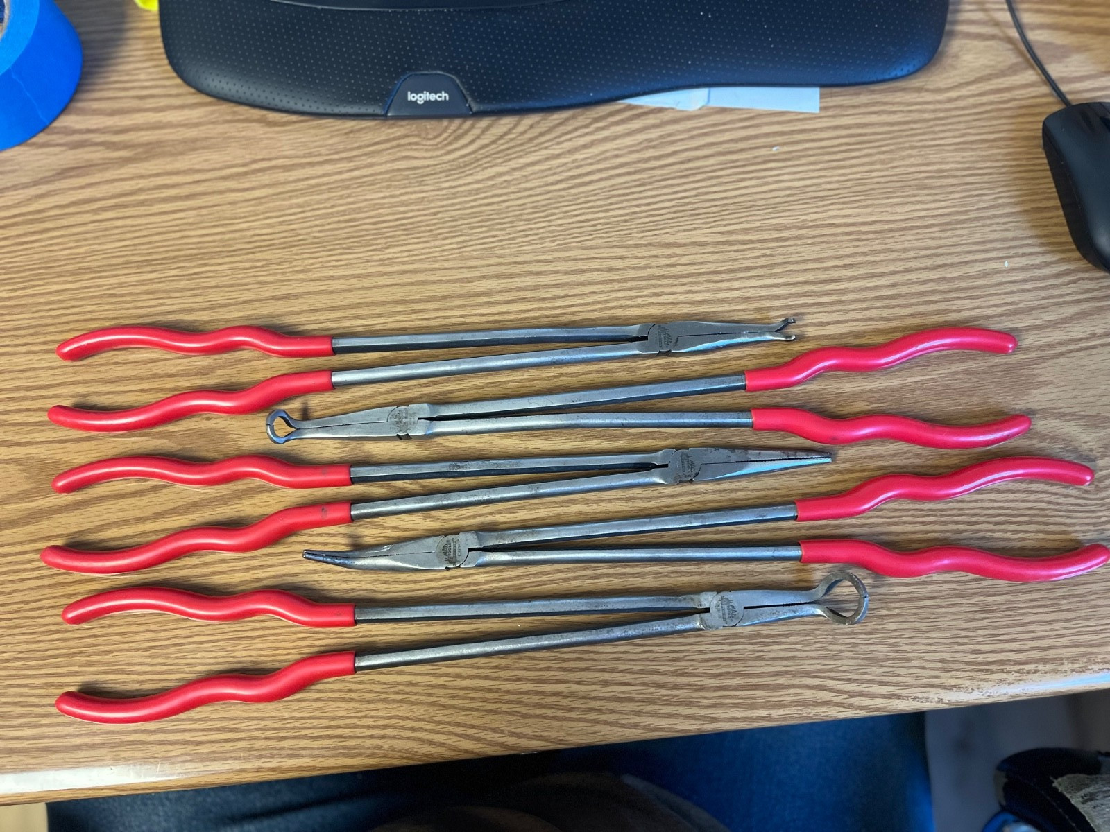 MAC TOOLS - FIVE PIECE LONG PLIERS - LOC# 202