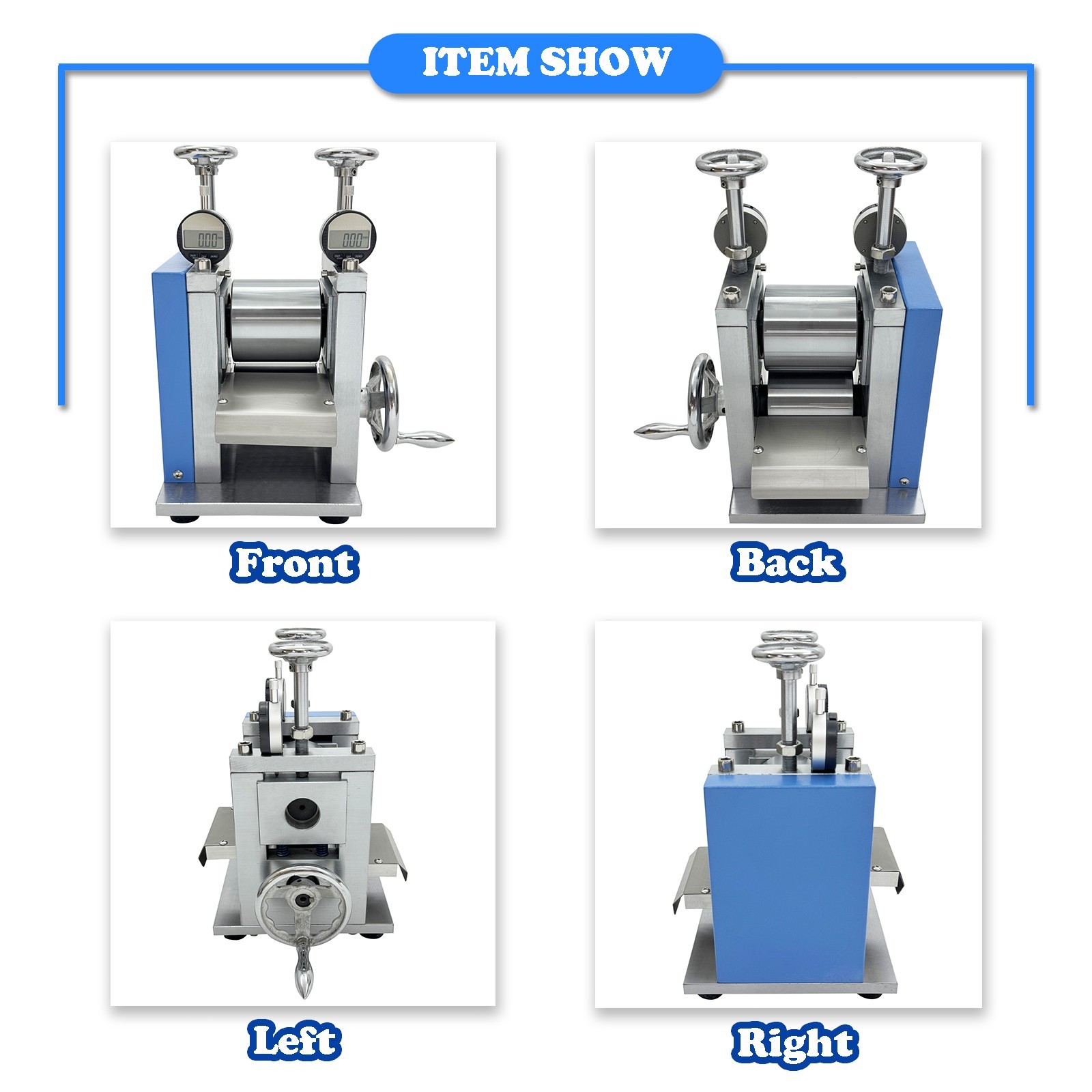 Manual Vertical Lab Electrode Sheet Calender Roller Press Machine 0~3MM