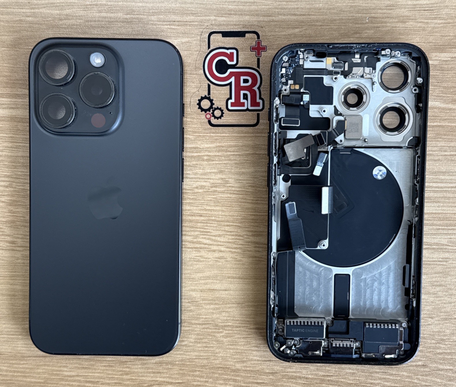 iPhone 15 Pro Black Titanium Back Frame Housing OEM Replacement Grade AB