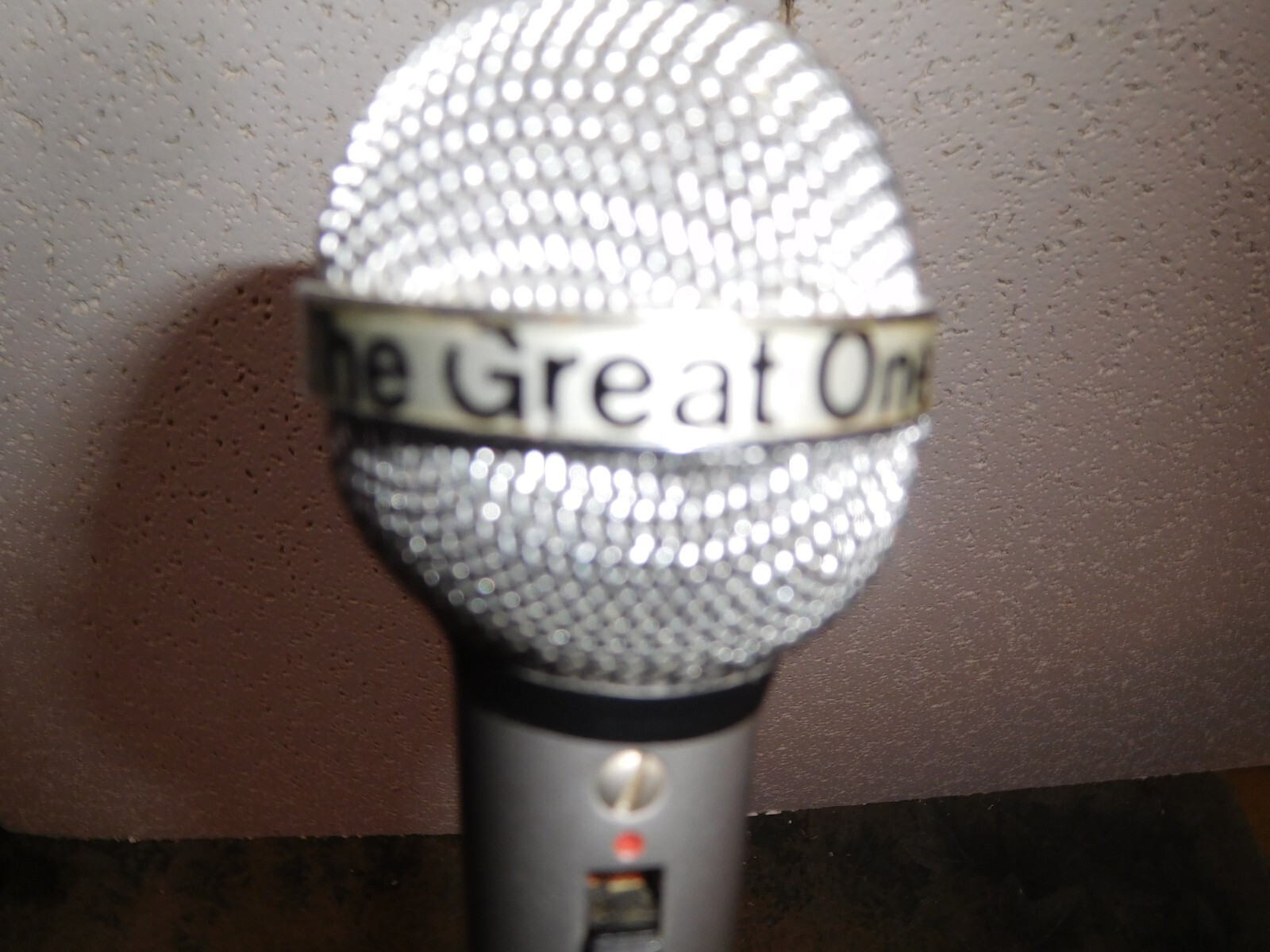 Vintage Olson M-243 "The Great One" Stainless Steel Round Microphone & Stand