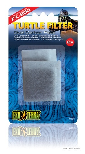 Exo Terra FX‑200 Turtle Filter Dual Carbon Pads – 2 Pack PT3638