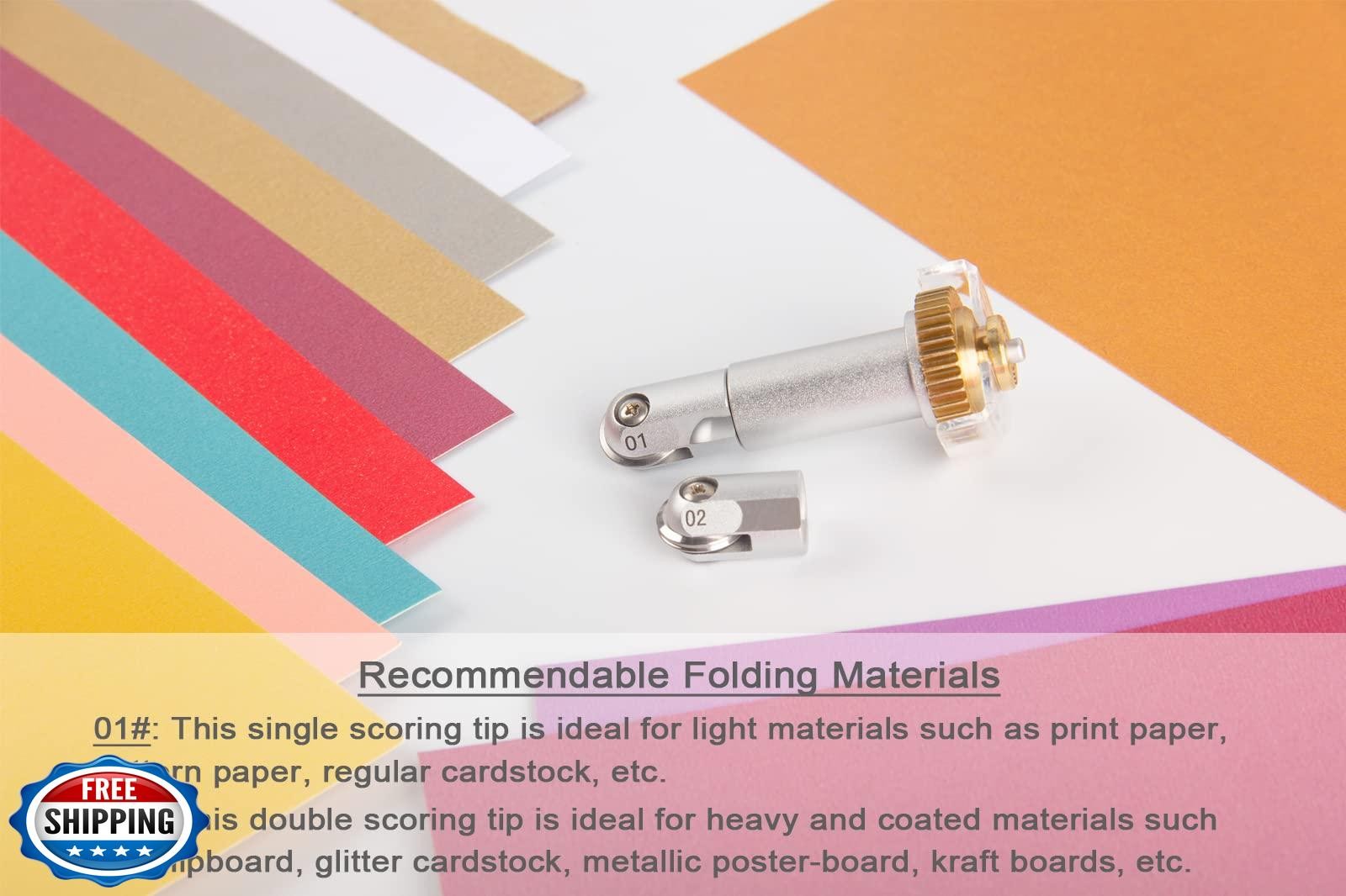 Scoring Wheel Combo Pack Maker Tool, Single and Double Scoring Wheel Compatib