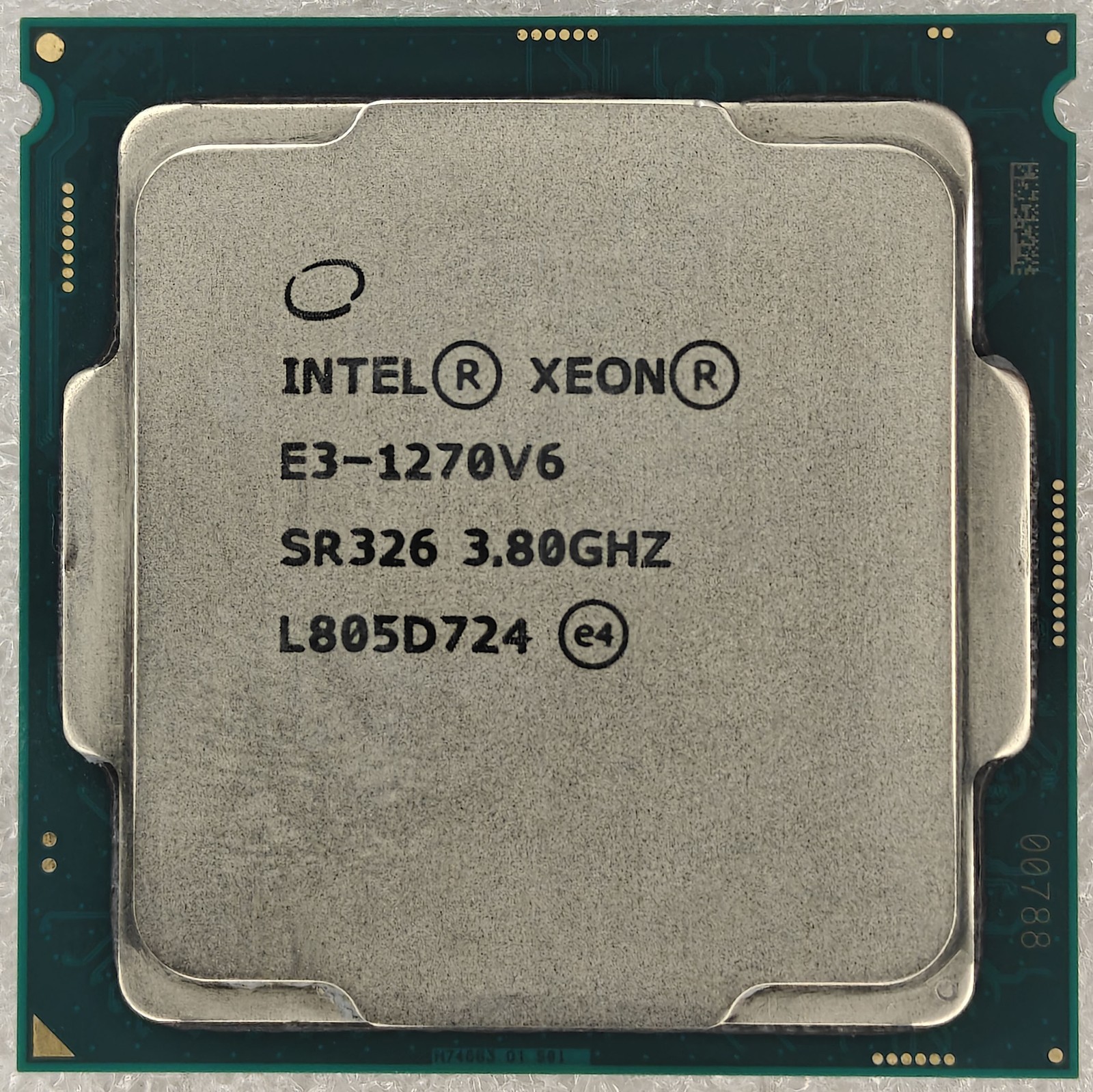 Intel Xeon E3-1270 V6 LGA1151 CPU Processor 3.80 GHz 4 of cores SR326