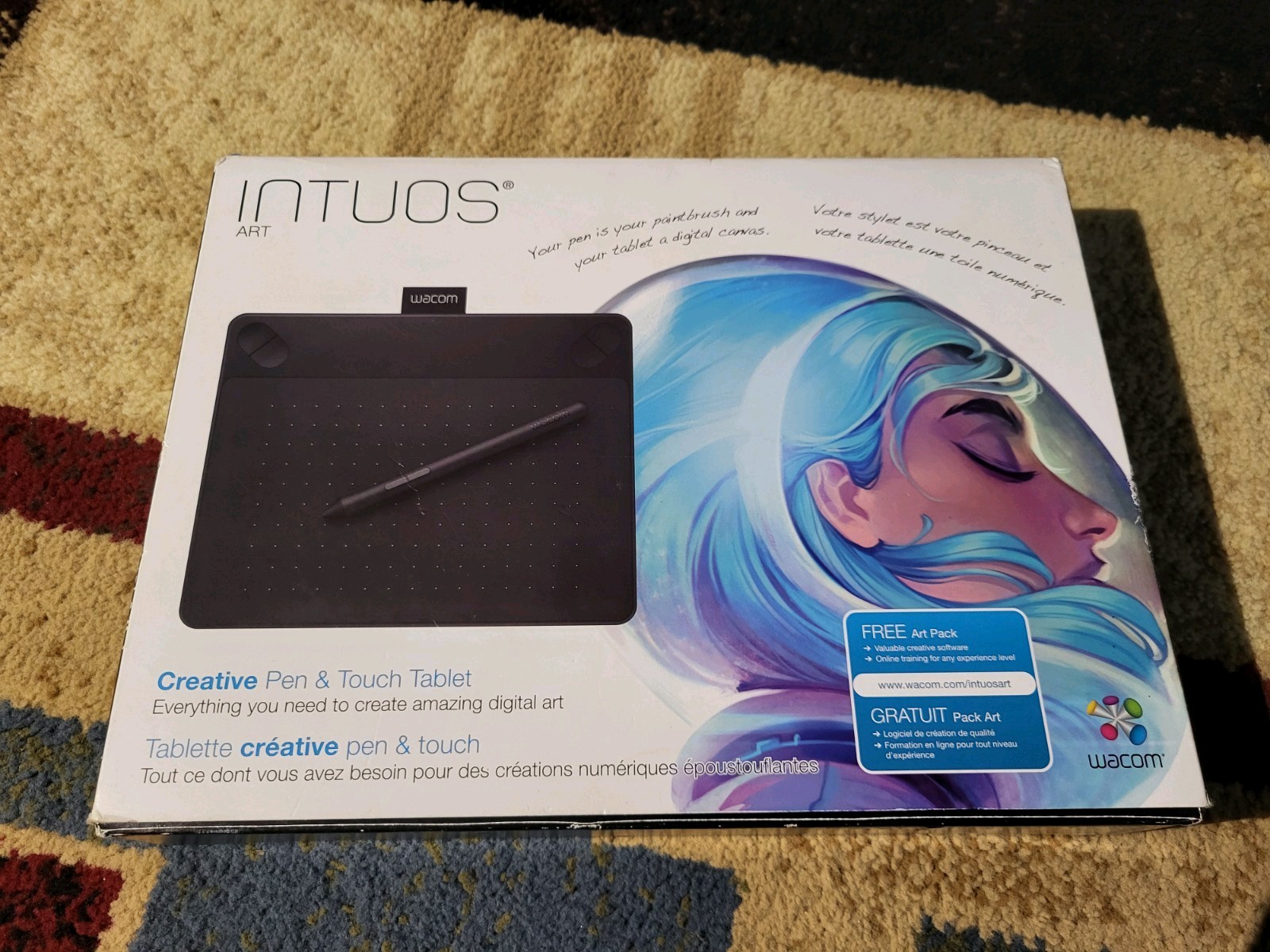 Wacom Intuos Art Small Black Pen & Touch Tablet CTH490