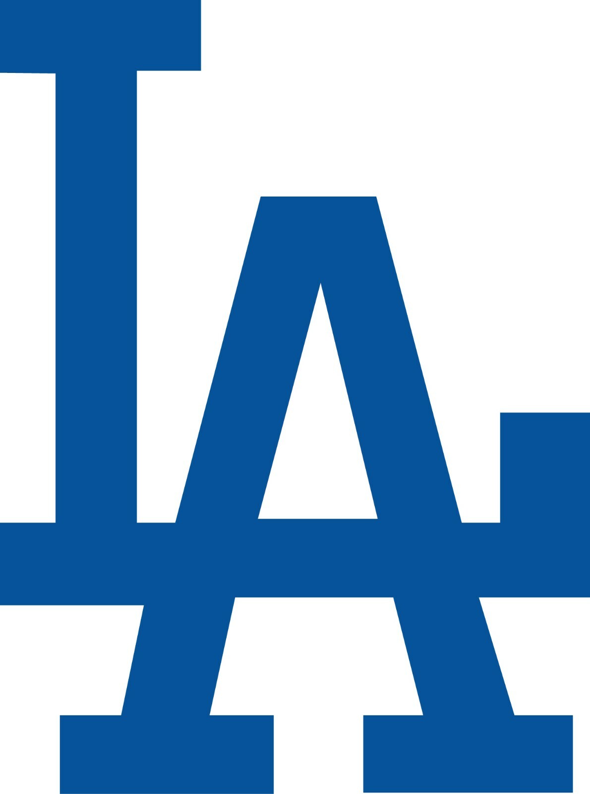 Los Angeles Dodgers LA logo 3" White or Blue Vinyl Decal Truck Car Window
