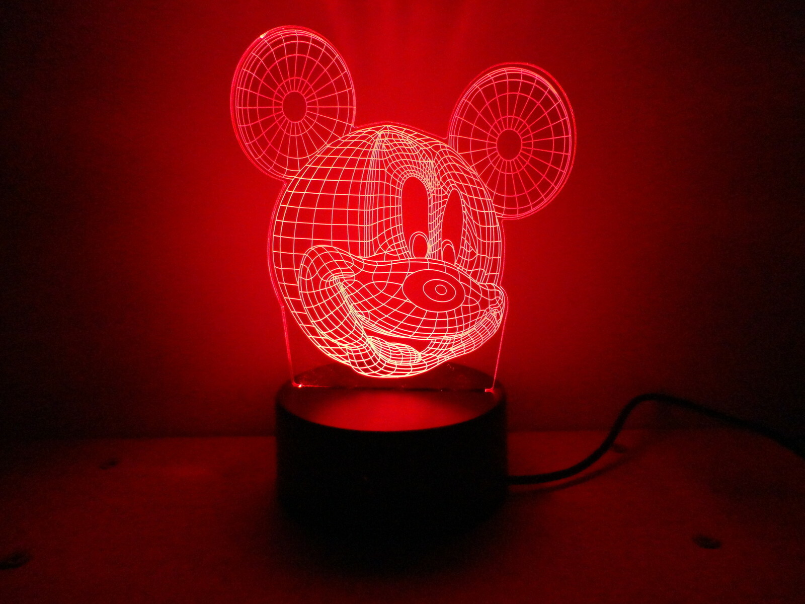 Nightlight MICKEY MOUSE Creative 3D Visualization Lamp