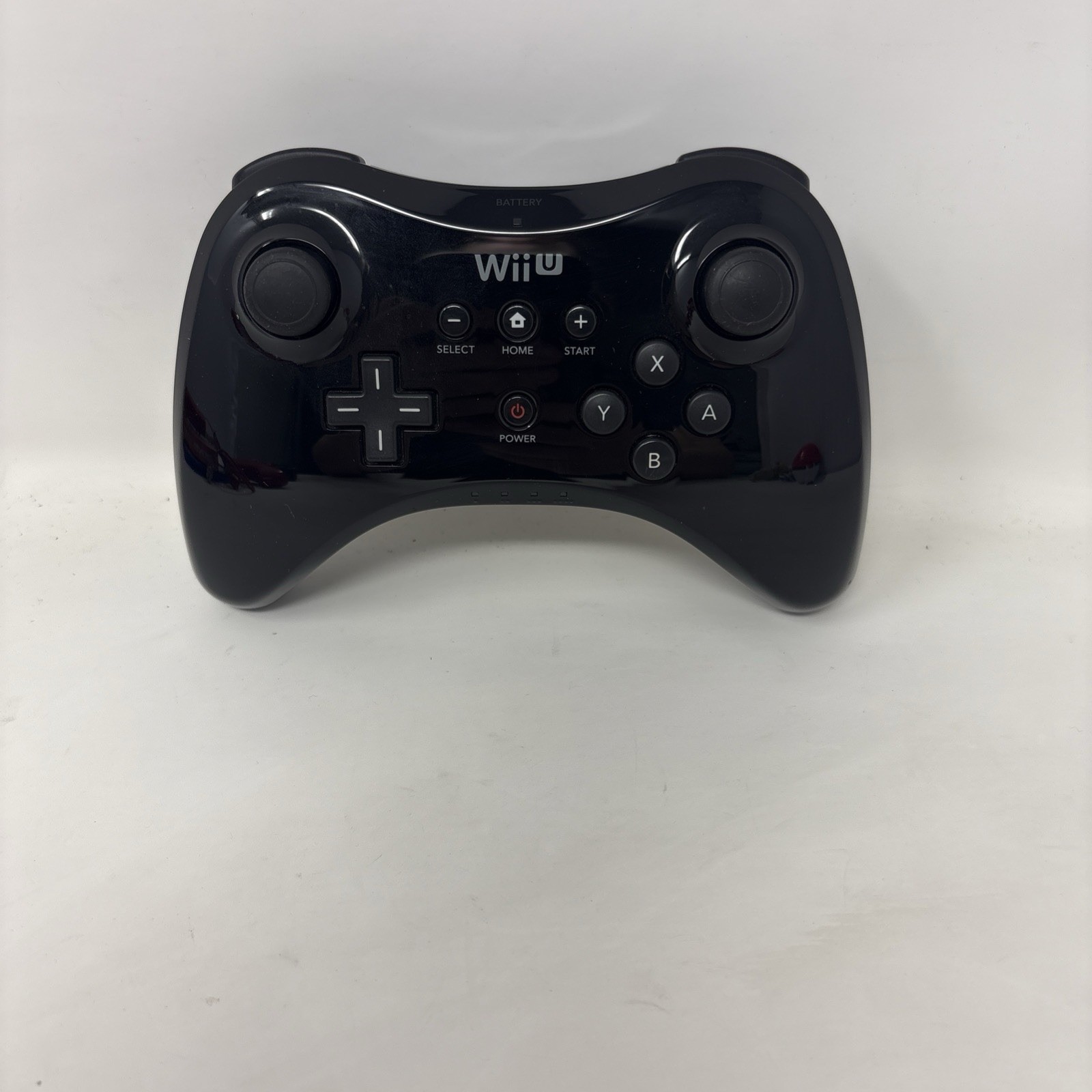 Nintendo Wii U Pro Controller Black WUP-005 Wireless Tested Working