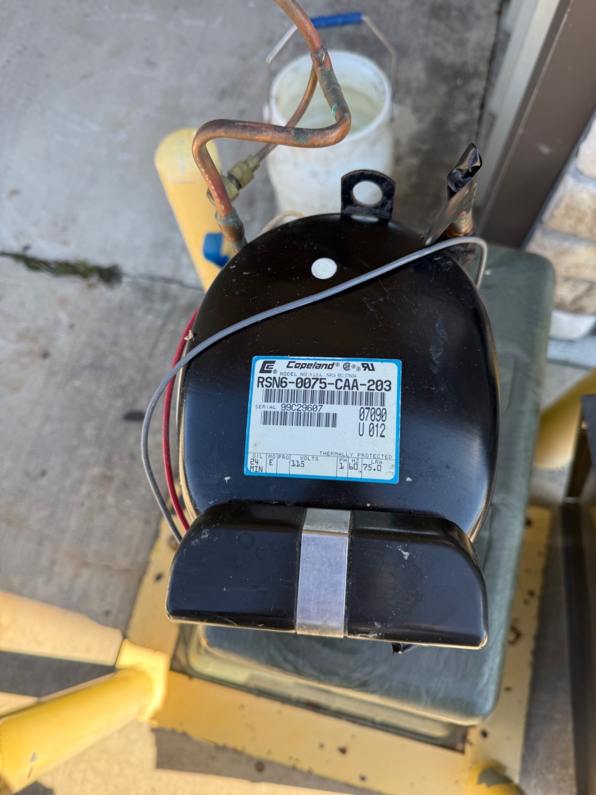 COPELAND COMPRESSOR FOR HOSHIZAKI ICE MACHINE 1 HP RSN6-0075-CAA-203