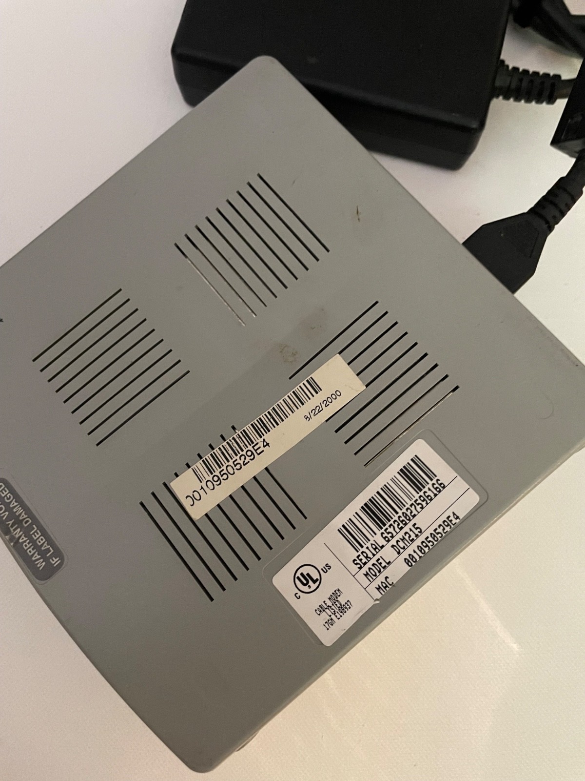 RCA Digital Broadband Cable Modem & Power Supply Bundle Model No. DCM215