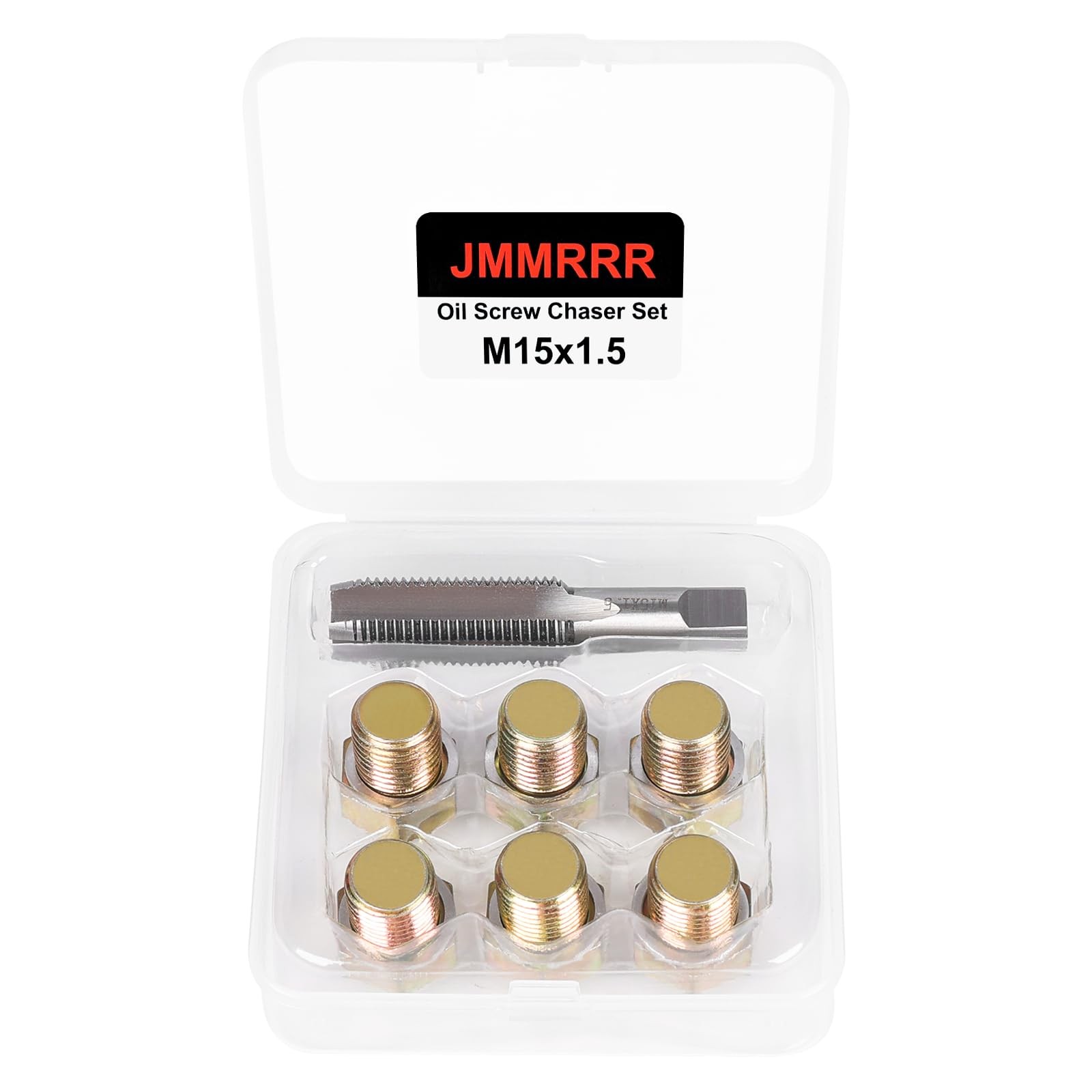 Oil Drain Plug Tap Thread Repair M15x1.5mm Pan Screws Rethread Tool Kit Metal