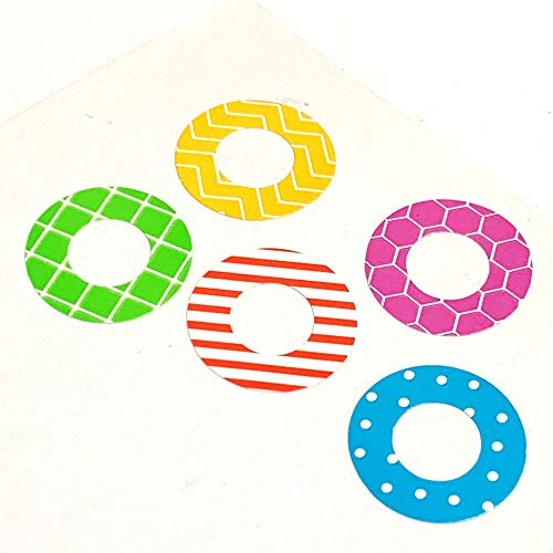 2000 Pack, Hole Reinforcement Stickers Labels - 0.25", 20 Assorted Designs
