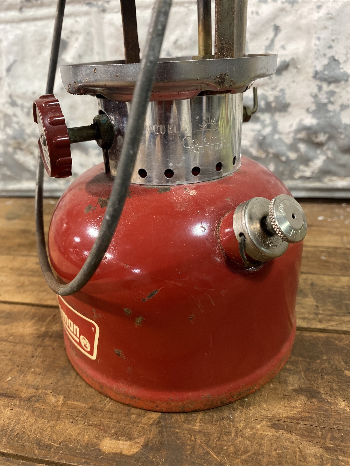 Coleman 1971 Lantern Red 200A Camping Dated 1/71 Untested