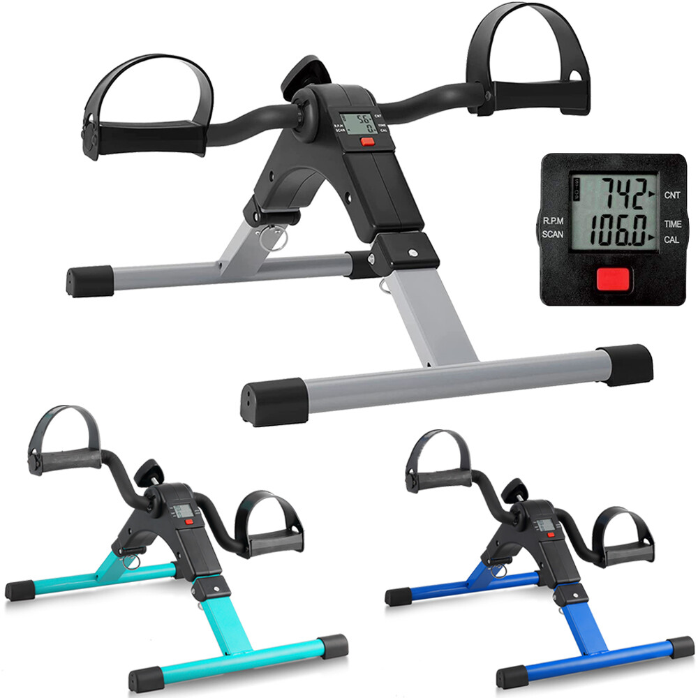 Himaly Under Desk Bike Pedal Exerciser w/ LCD Display For Legs & Arms Workout