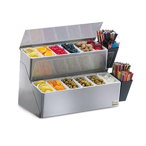 San Jamar SANB6766L 2Tier EZChill™ Garnish Center
