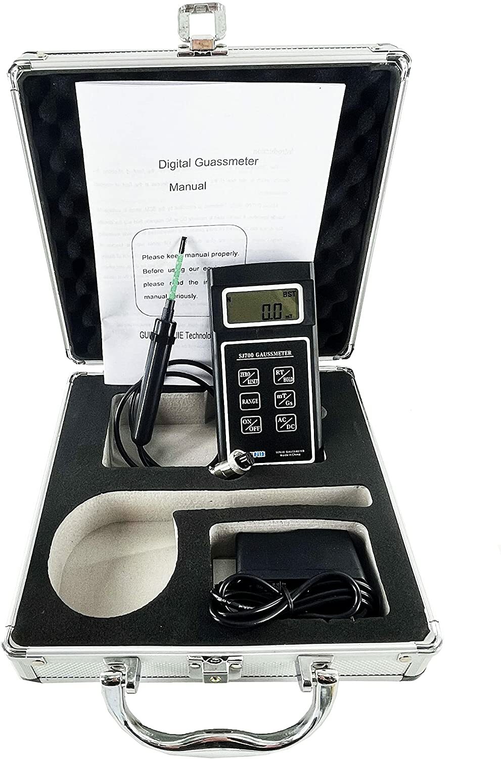Gauss Meter AC DC Magnetic Field Tester Meter Teslameter EMF Meter