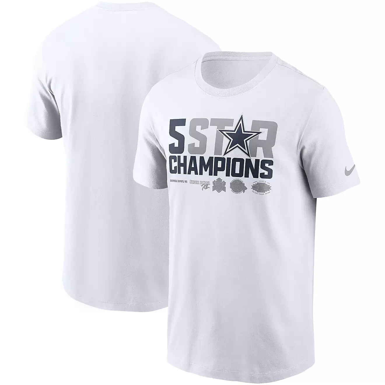 Nike Men's Dallas Cowboys Local Pack 5 STAR CHAMPIONS s/s T-Shirt Mens Sizes NWT