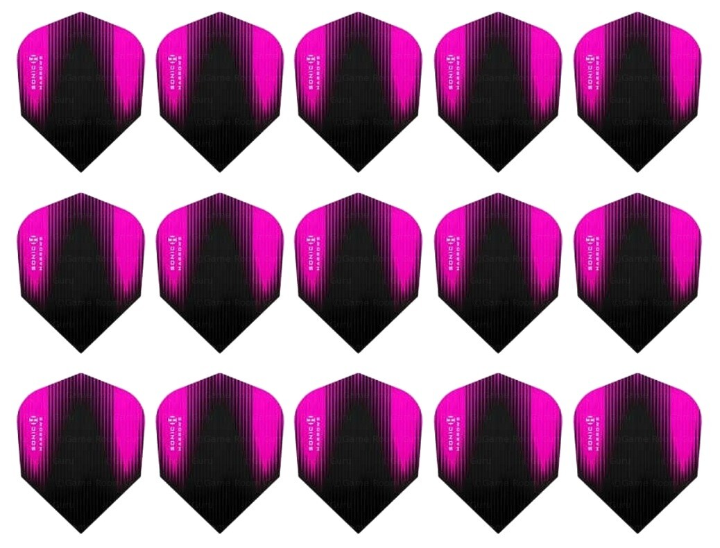 5 New Sets Harrows Sonic X Standard Dart Flights – Ships w/ Tracking - Pink