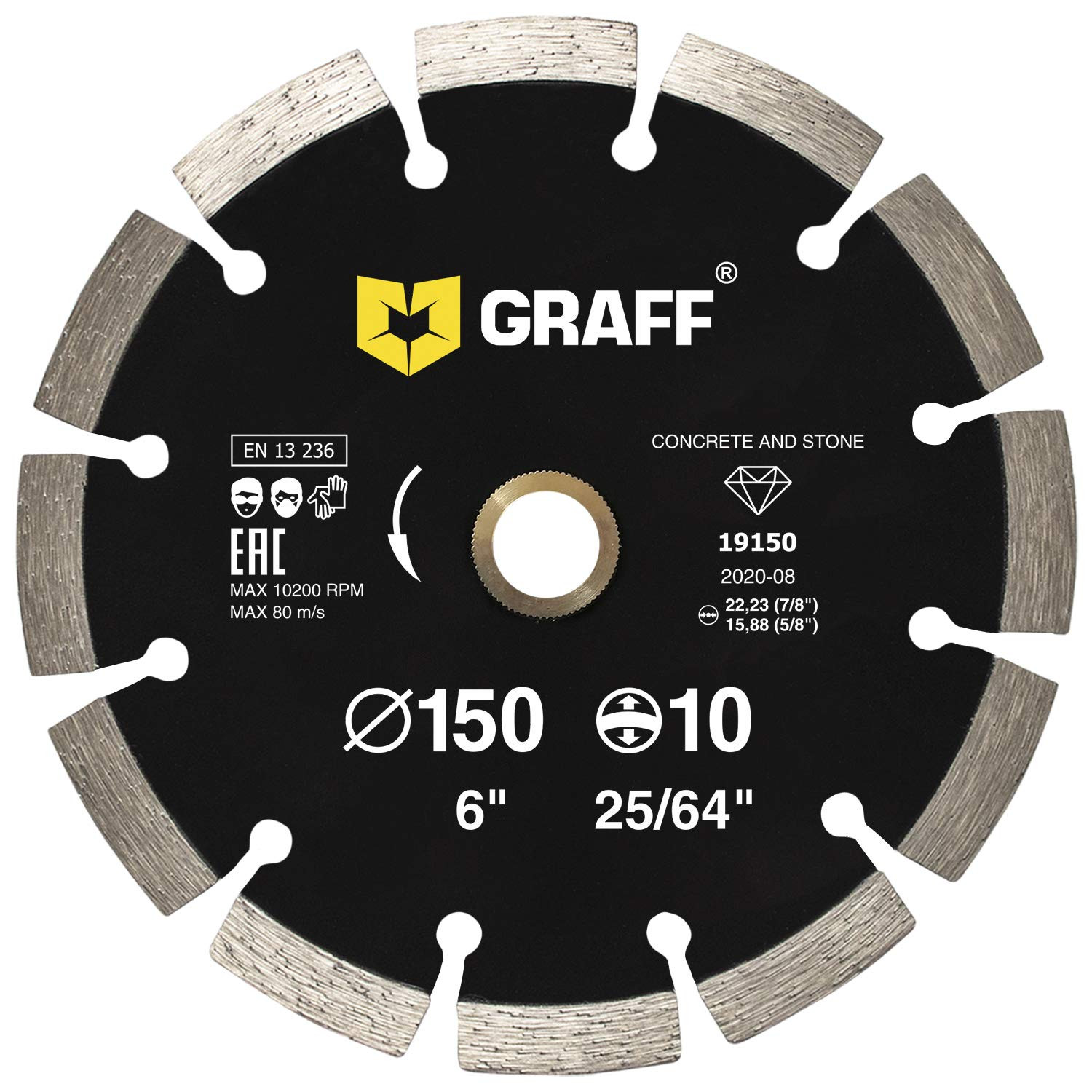 6 Inch Diamond Blade for Angle Grinder — Diamond Cutting Wheel for Cutting Stone