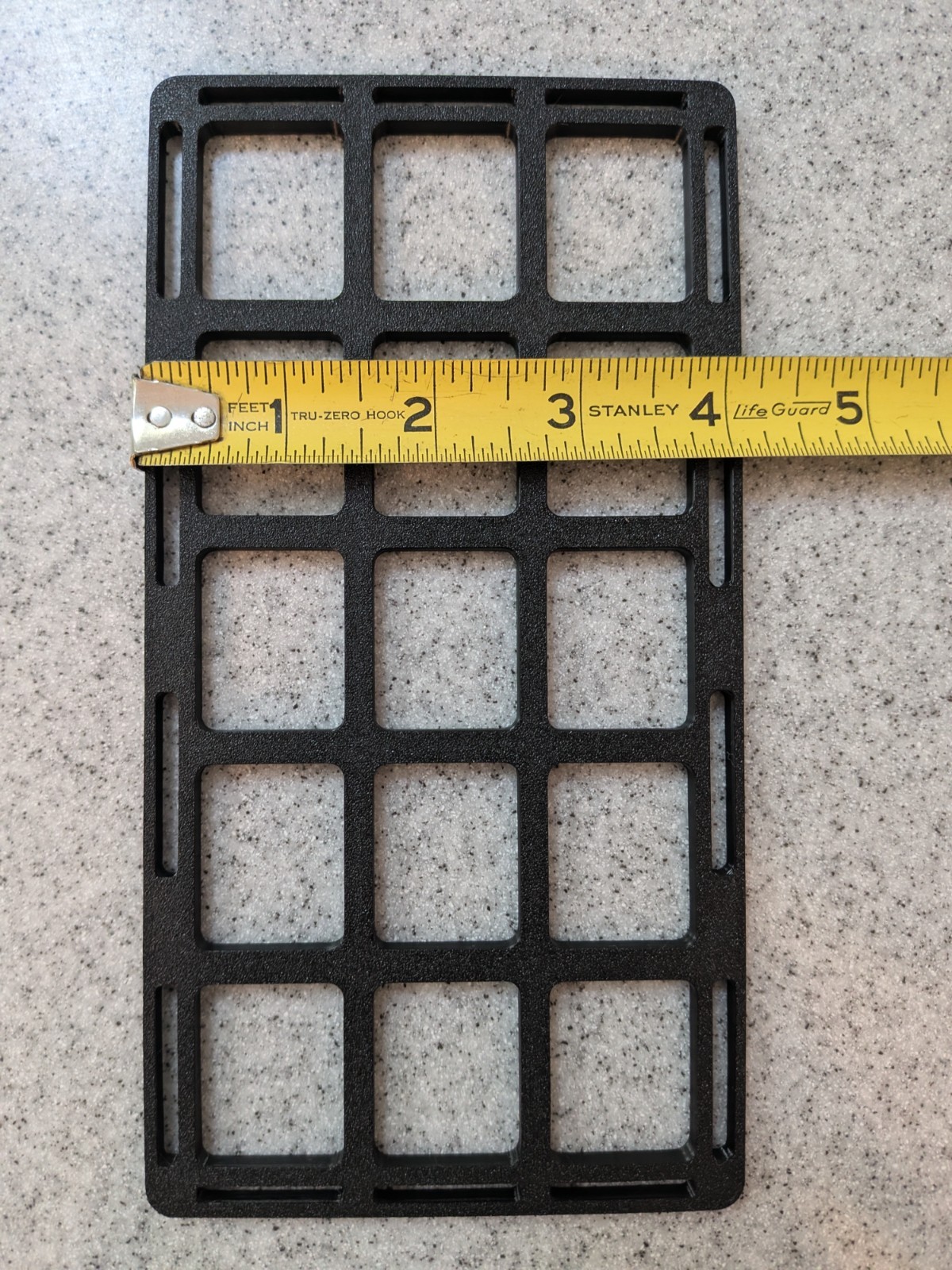 Molle Panel 5x3 Hole 3D Printed 8x4.1x.25