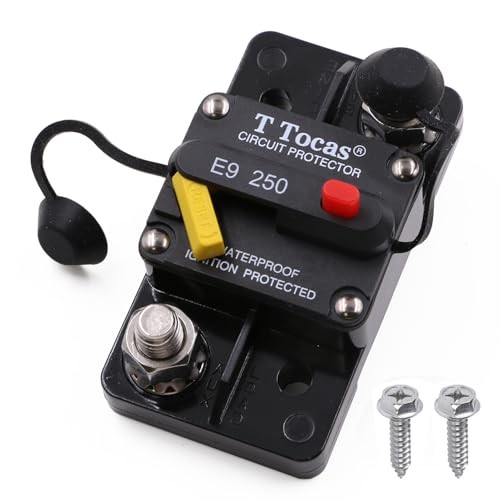 E9 3/8" Studs 250 Amp Circuit Breaker 250A-T3 Surface Mount with LED Indication