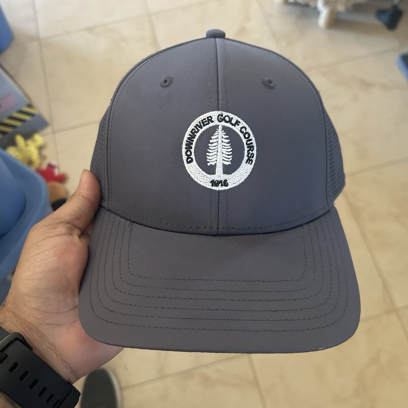 Downriver Golf Country Club Golf Course Adjustable Hat StrapBack