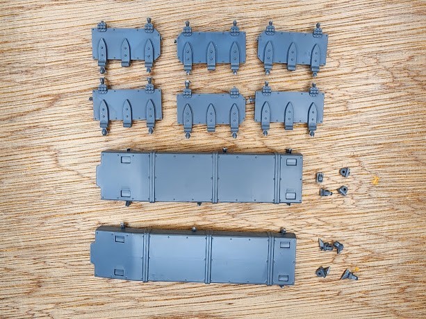 Imperial Guard Rogal Dorn Tank Track Armor - Warhammer 40K Conversion Bits