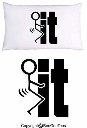 Fock It Pillowcase Funny Birthday Gift (1 Queen Pillowcase)