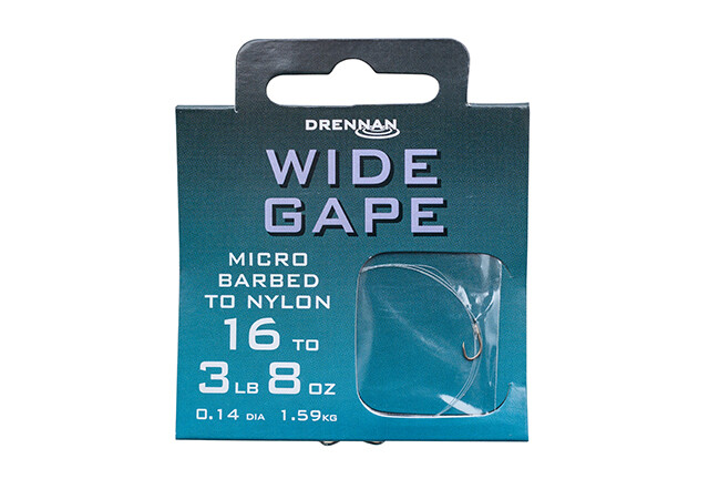 Drennan Wide Gape Micro Barbed To Nylon