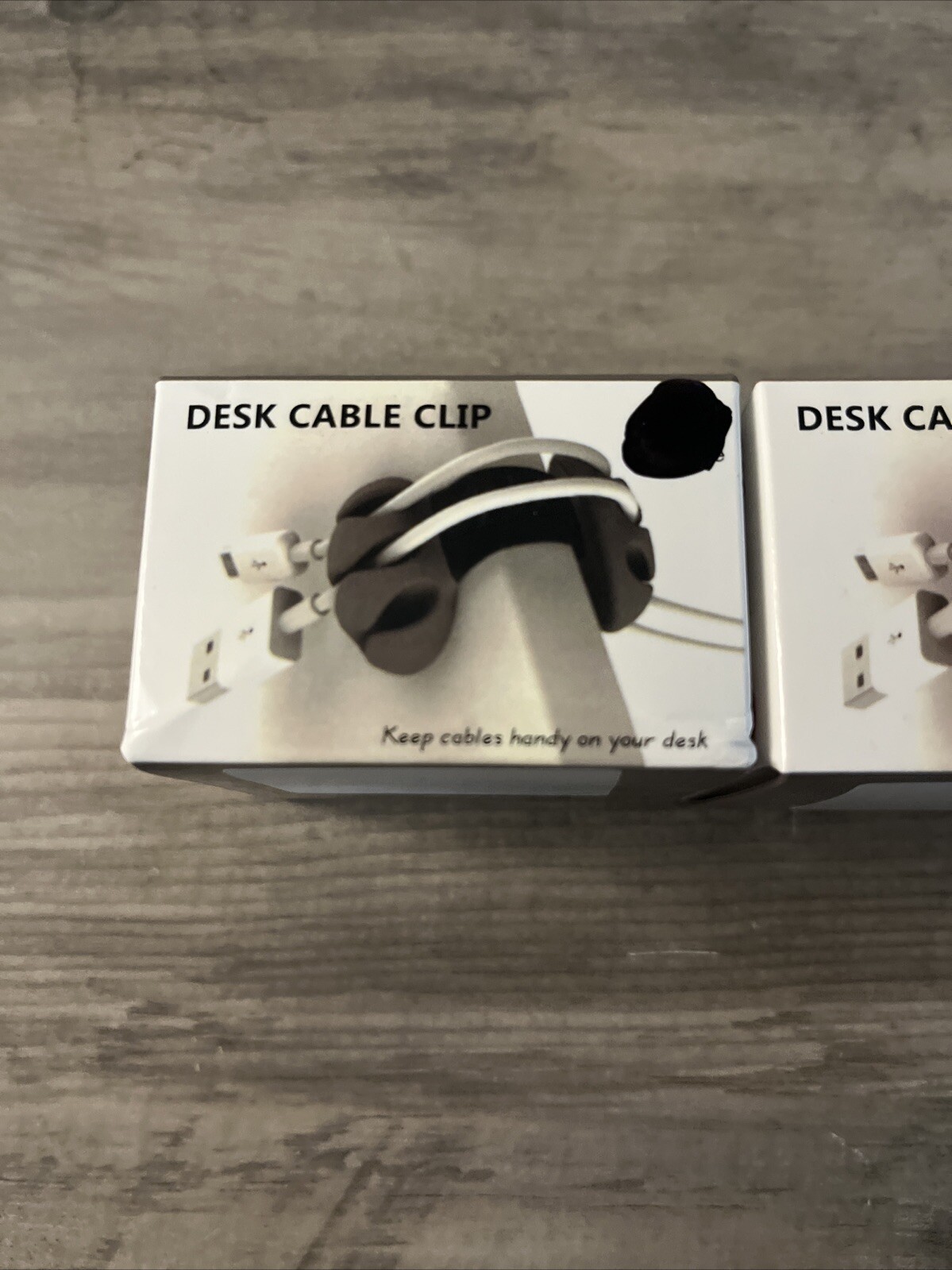 2pk Desk Cable Clip Organizer