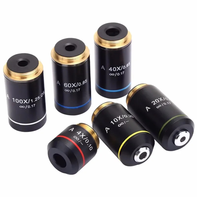 4X 10X 20X 40X 60X 100X Achromatic Infinity Objective Lens Infinity Microscope