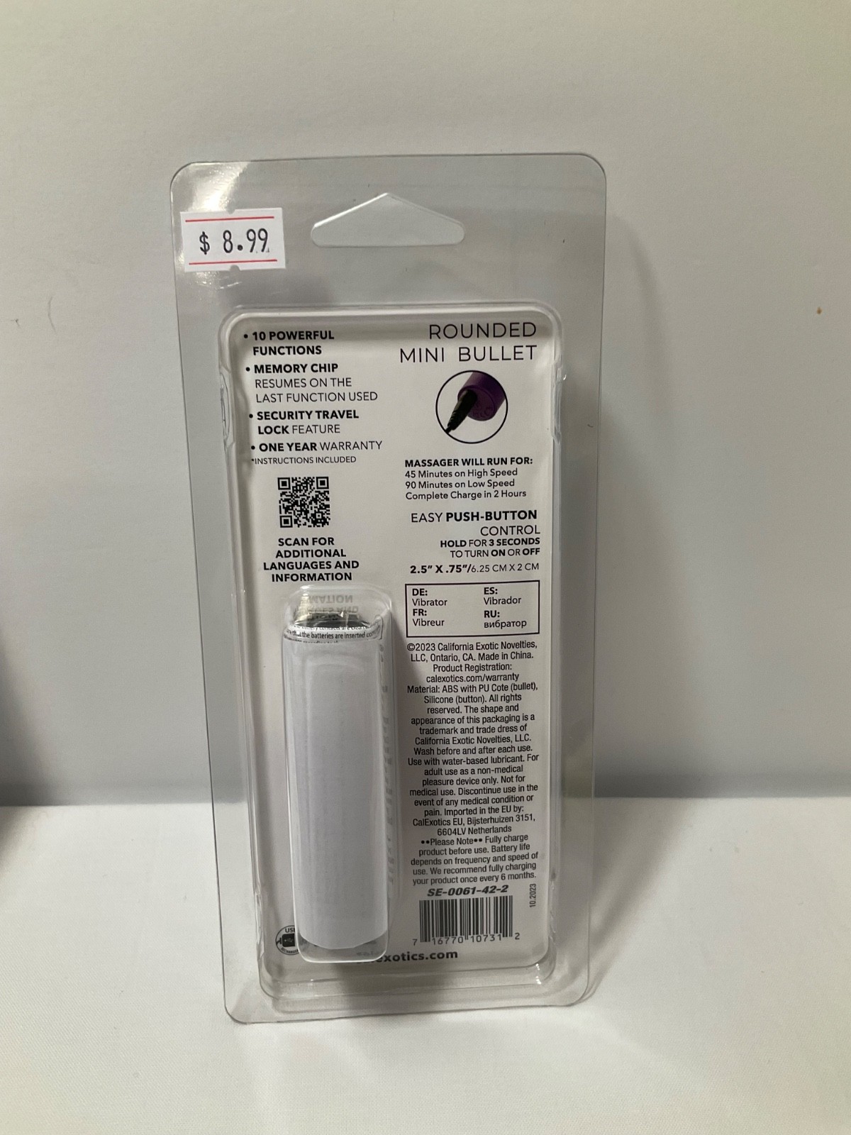 Turbo Buzz Rounded Mini Bullet Vibrator