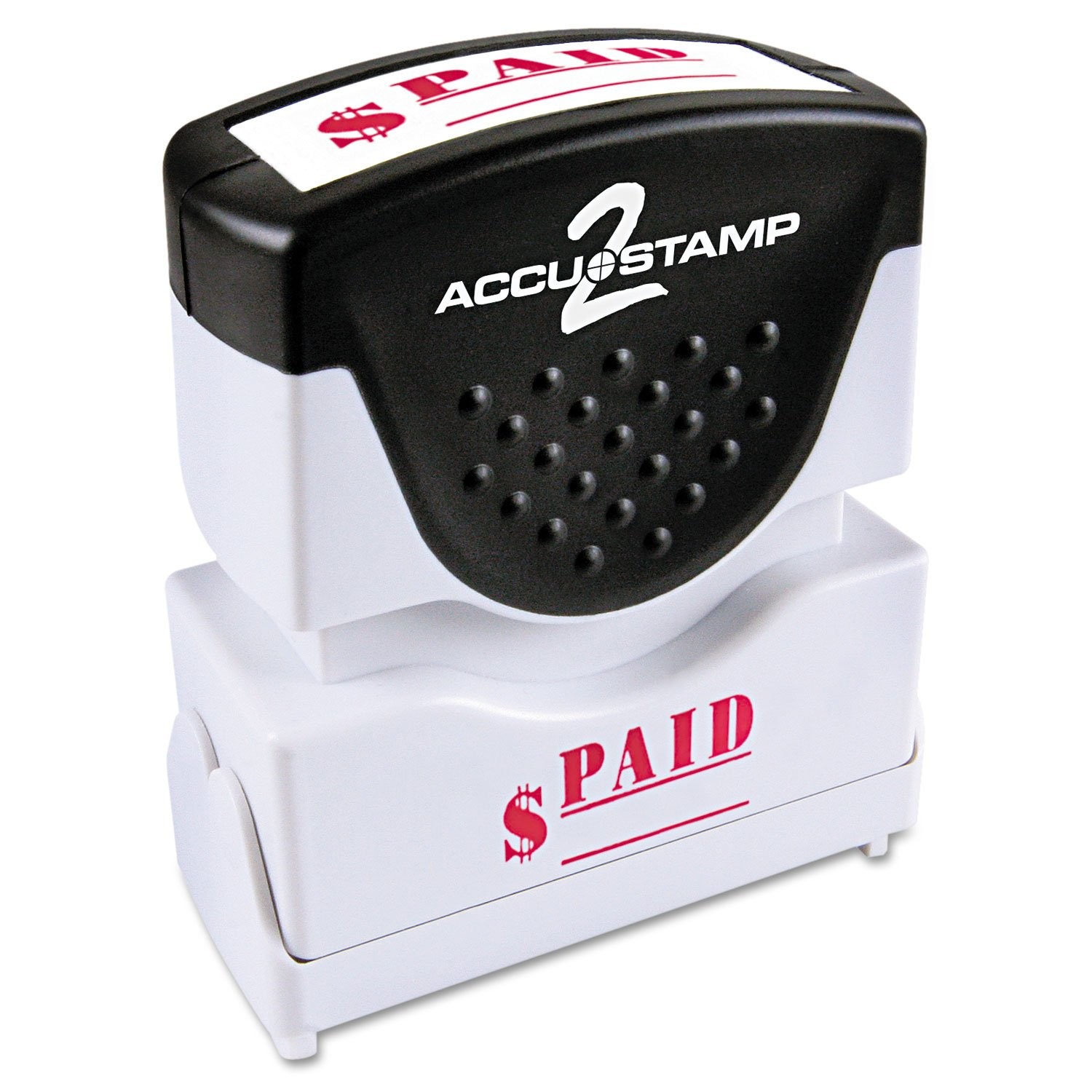 PreInked Shutter Stamp Red Paid 1 5/8 x 1/2 Office Document Tool Pro Kit