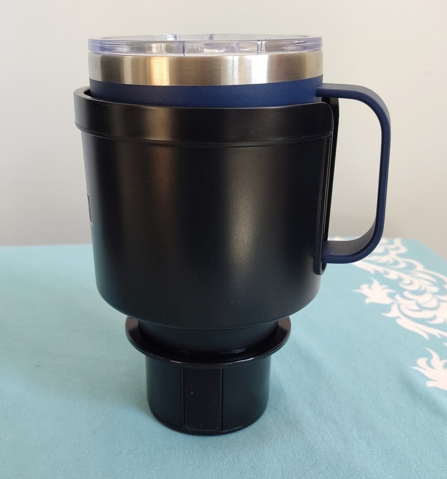 CAR OR TRUCK CUP HOLDER EXTENDER WITH OFFSET BASE SET OF 2